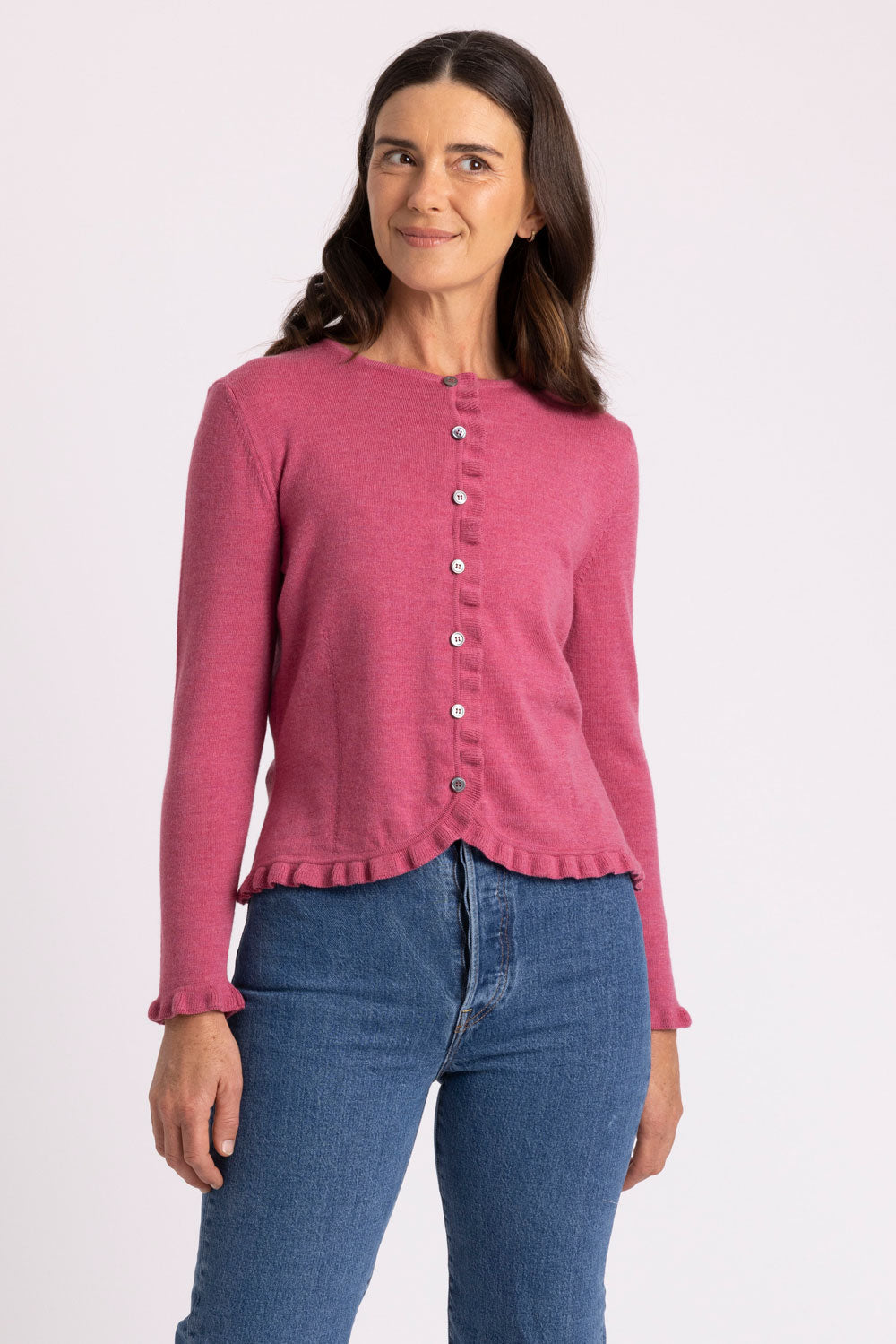Frill Trim Cardigan