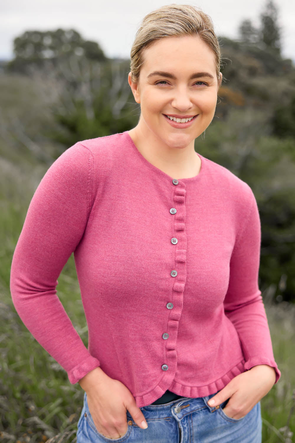 Frill Trim Cardigan