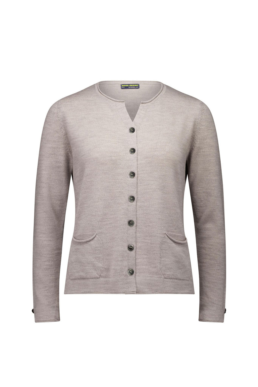 Shell Button Pocket Cardigan