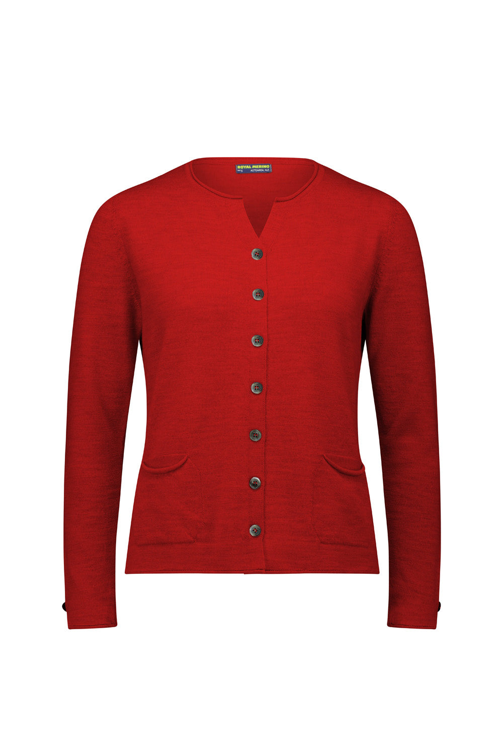 Shell Button Pocket Cardigan