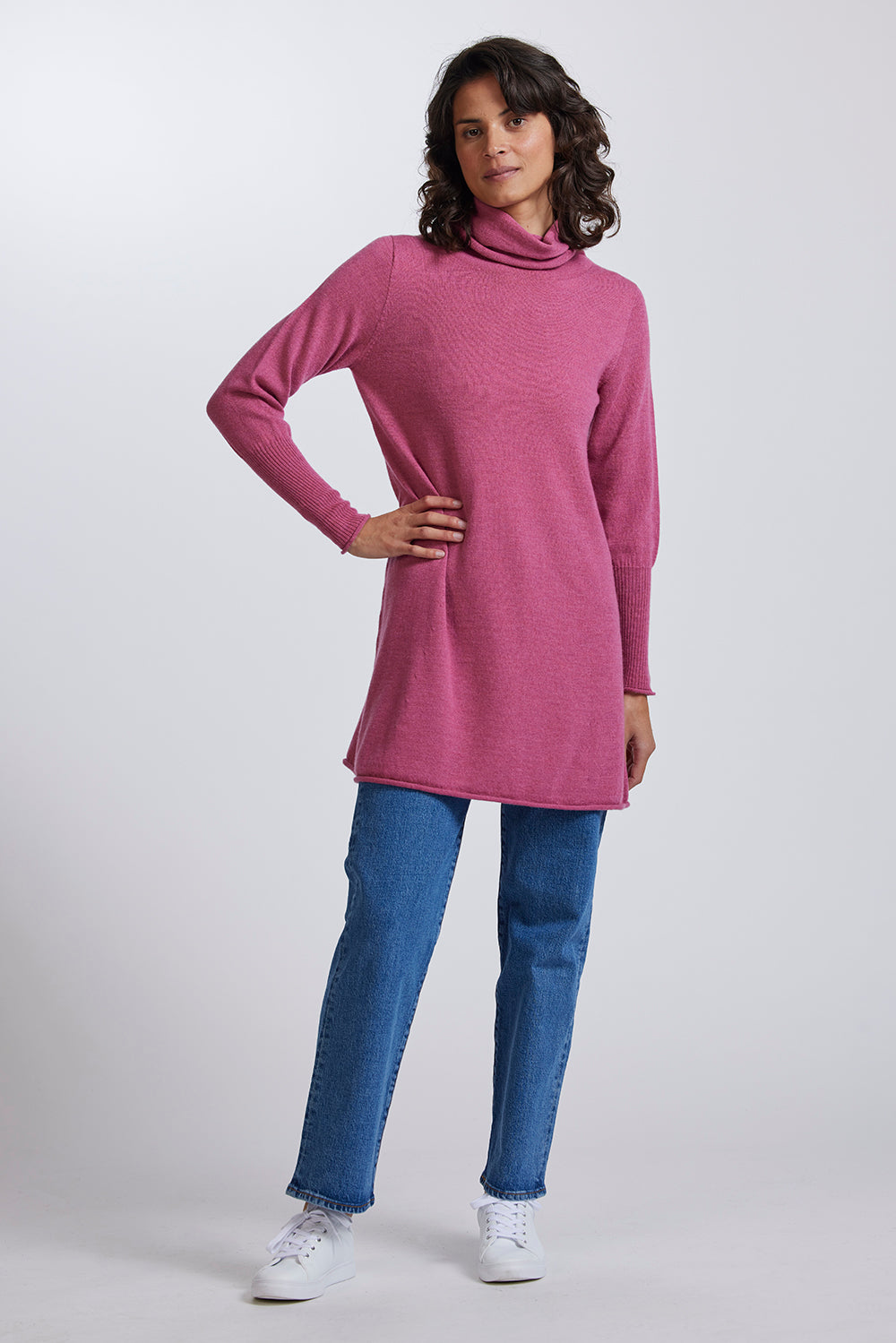 Flared Tunic in Azalea by Royal Merino