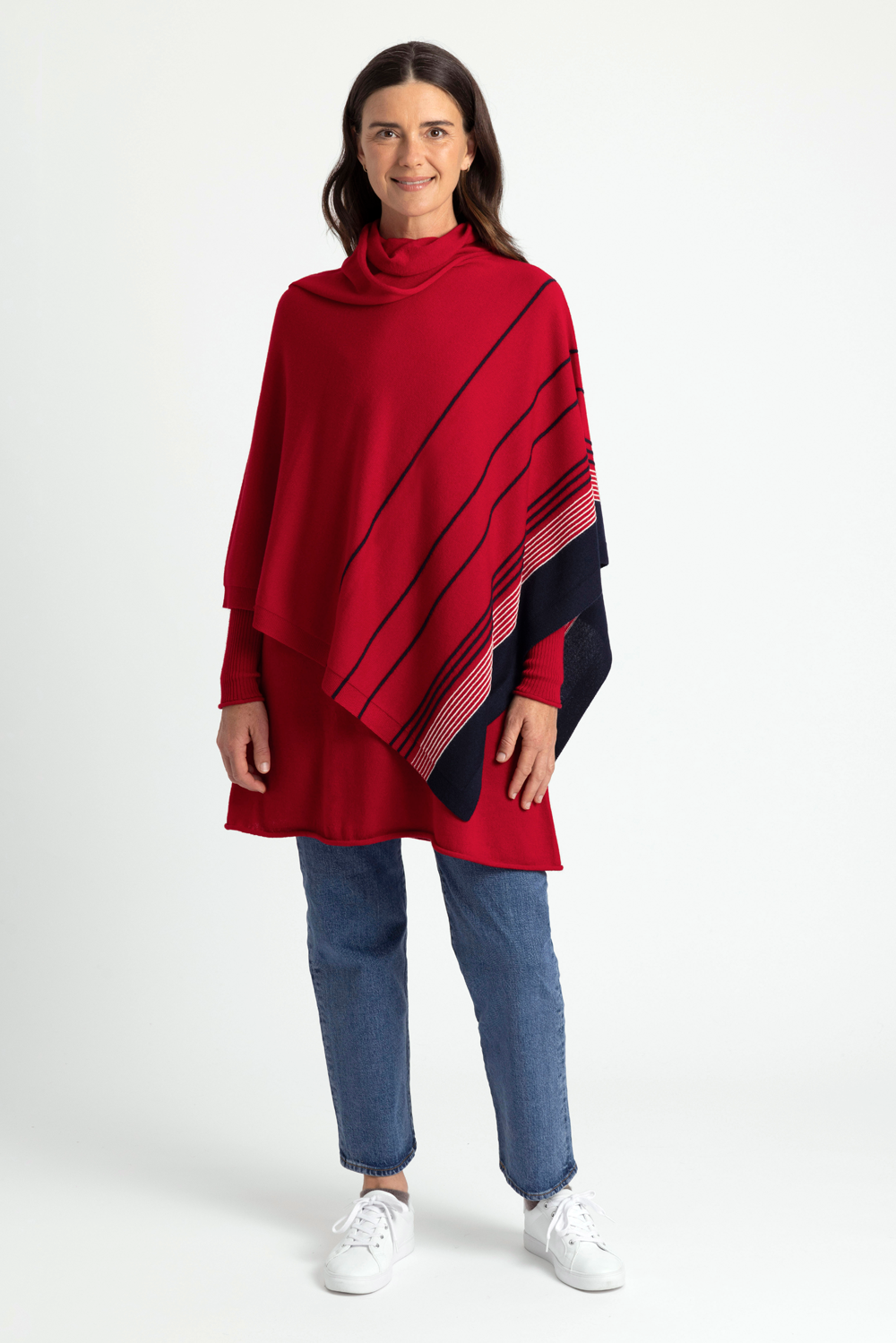Stripe Poncho