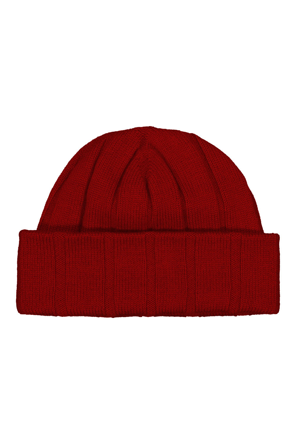 Rib Beanie in Tamarillo by Royal Merino
