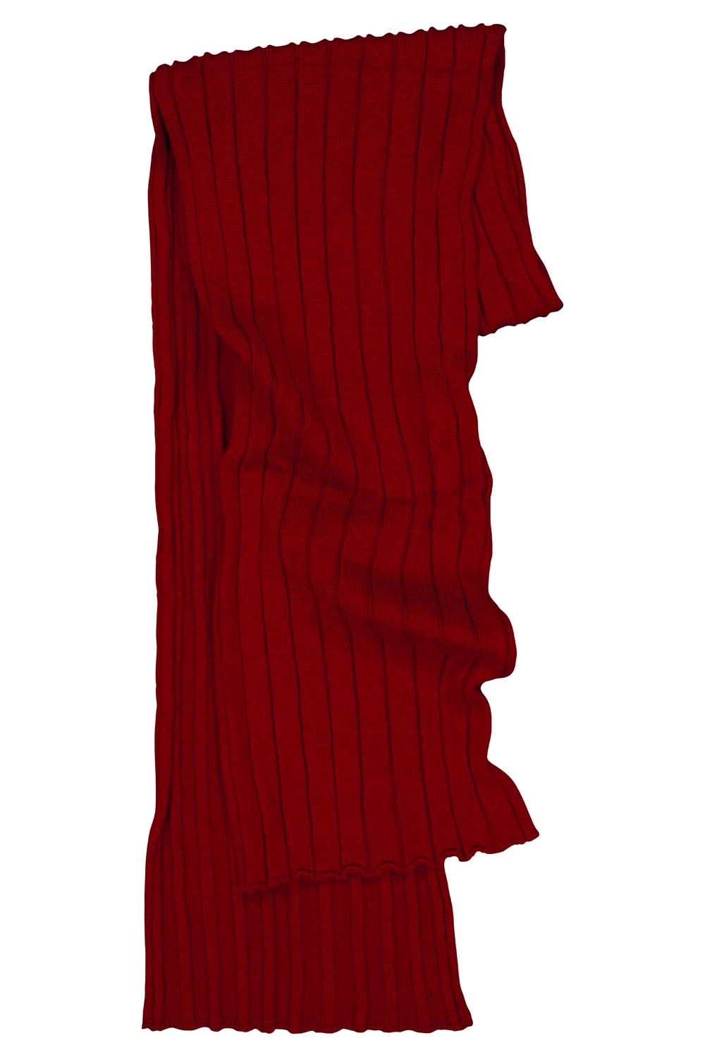 Rib Scarf in Tamarillo by Royal Merino
