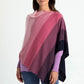 Graduated Stripe Poncho