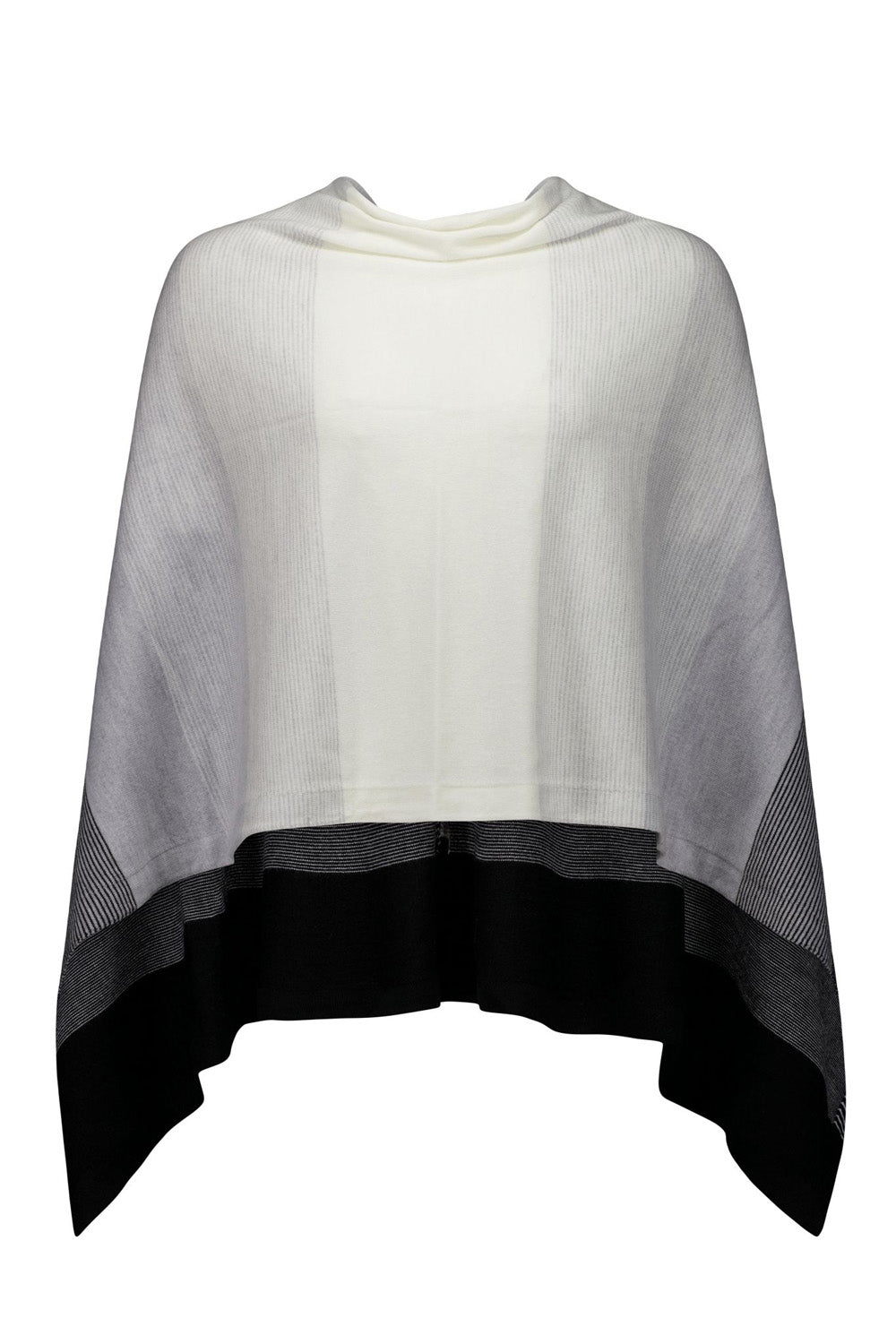 Graduated Stripe Poncho