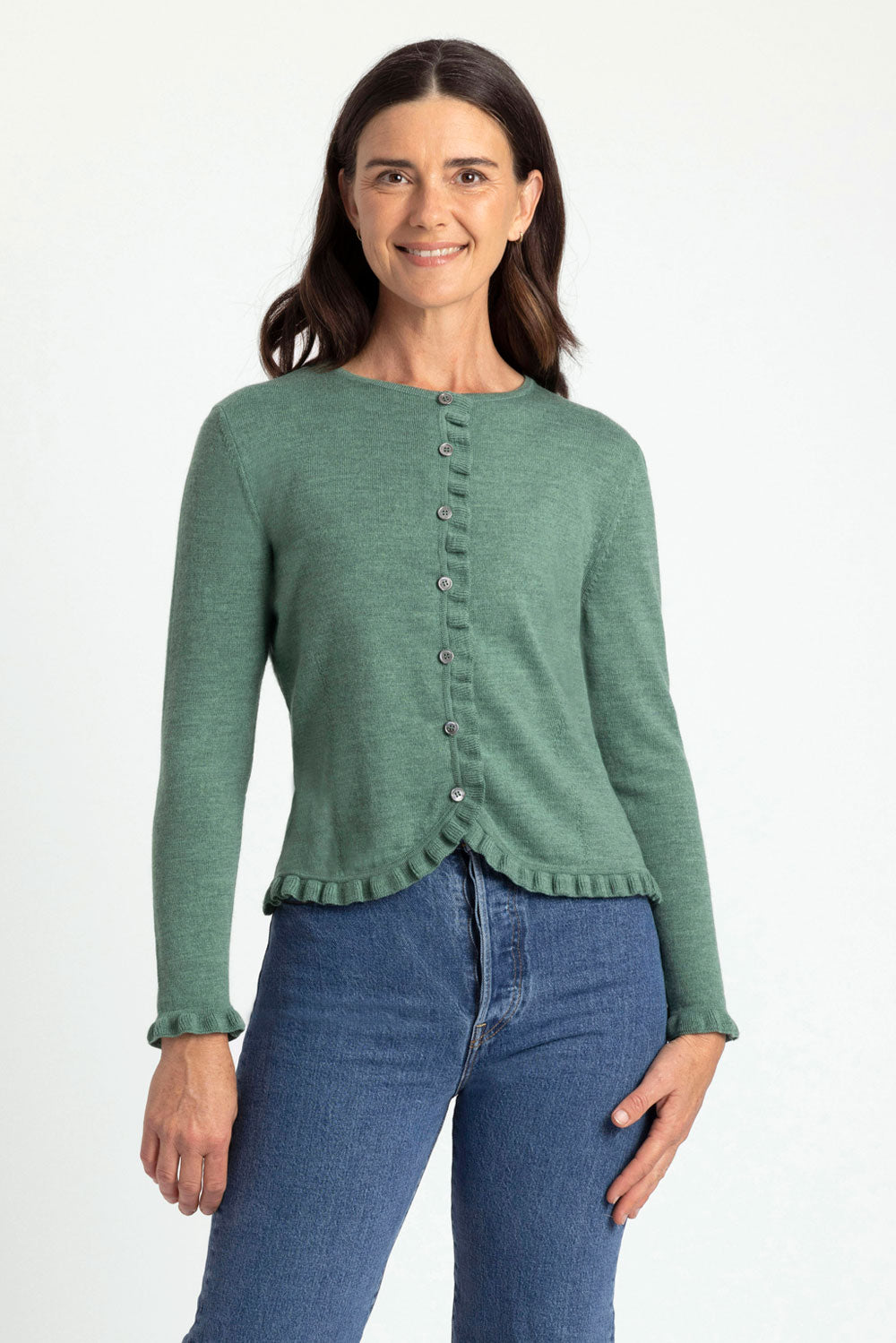Frill Trim Cardigan