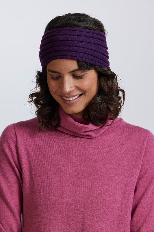 Headband in Plum by Royal Merino