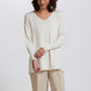 A-Line V Neck Sweater in Natural by Royal Merino