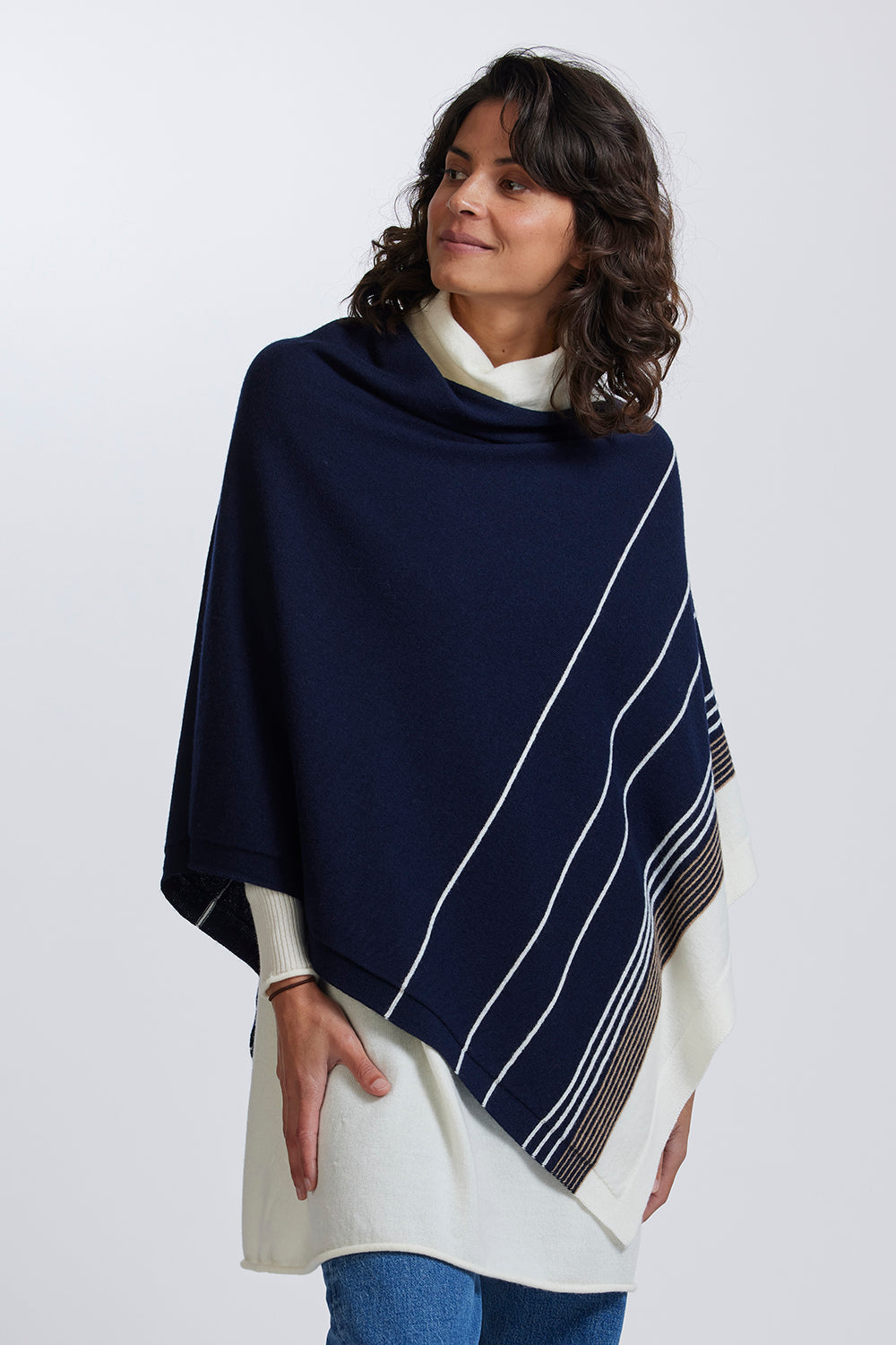 Stripe Poncho