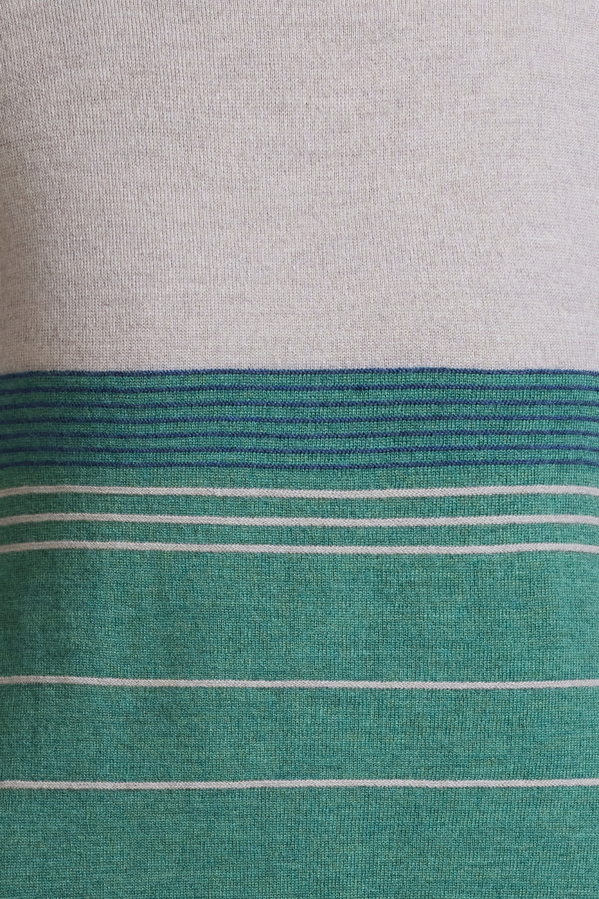 Stripe Beanie in Sage by Royal Merino