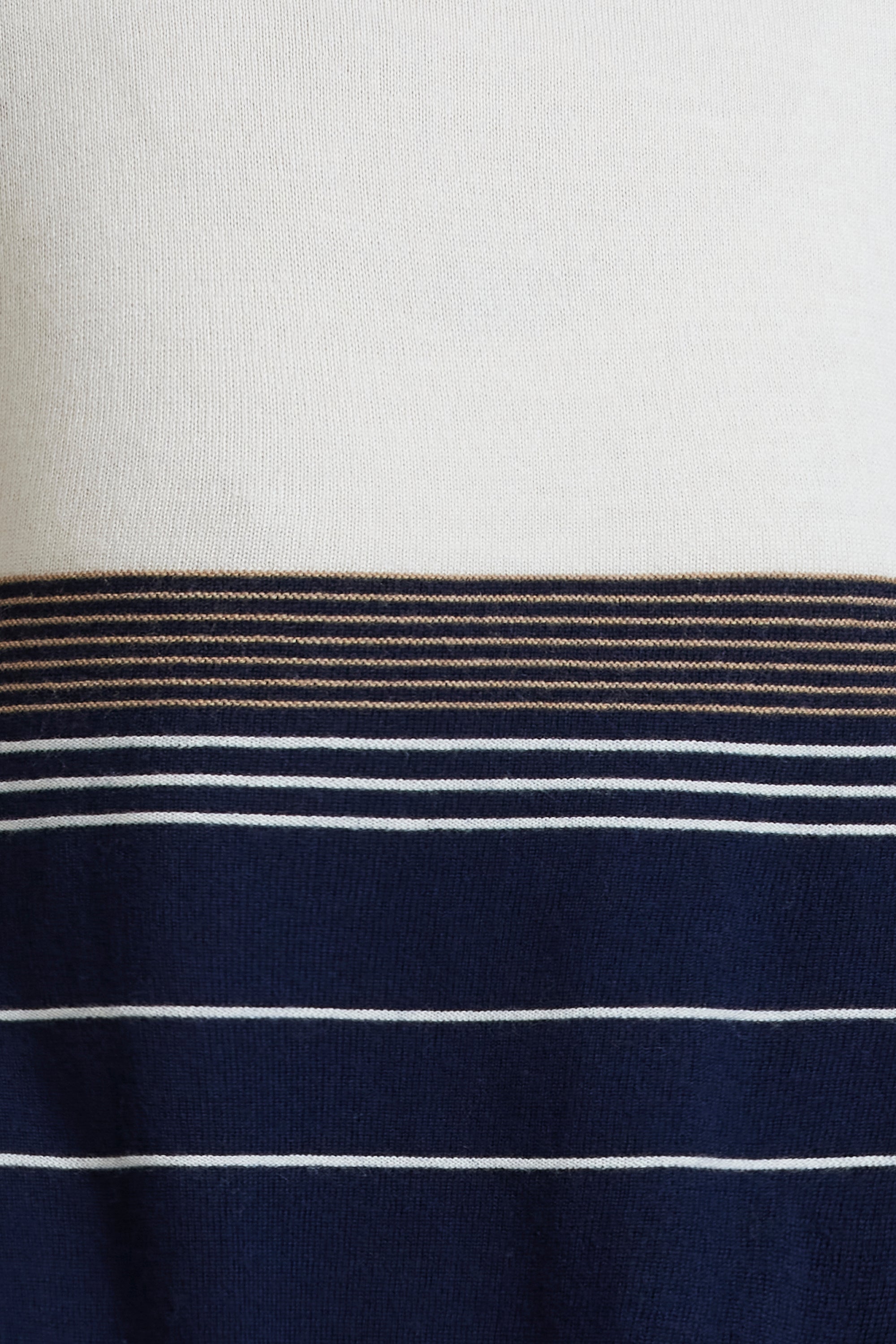 Stripe Beanie in Sail by Royal Merino